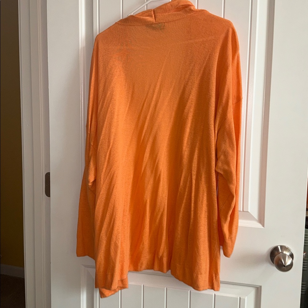 Lane Bryant Vibrant Orange Cardigan - Picture 4 of 4